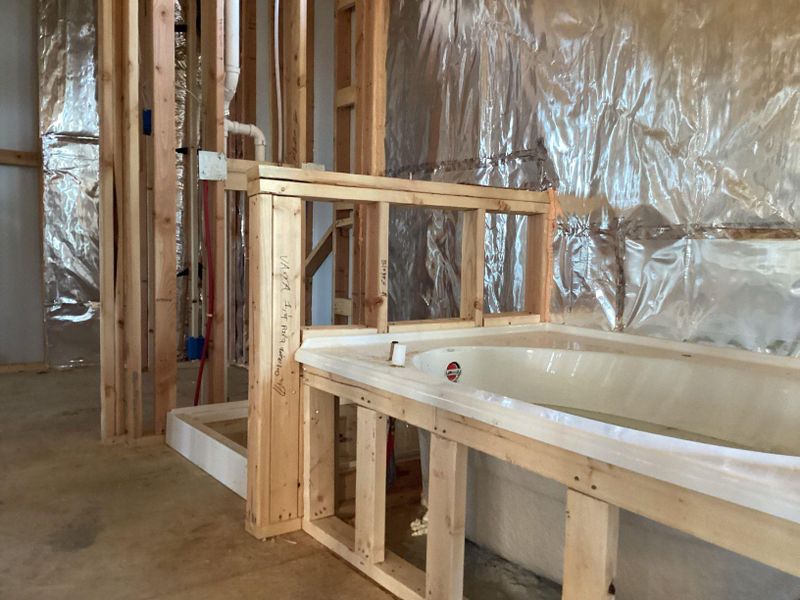 In-progress construction of a new home in The Cottages at Lariat, Liberty Hill, TX (Image 21). In-progress construction of a new home in The Cottages at Lariat, Liberty Hill, TX (Image 21).