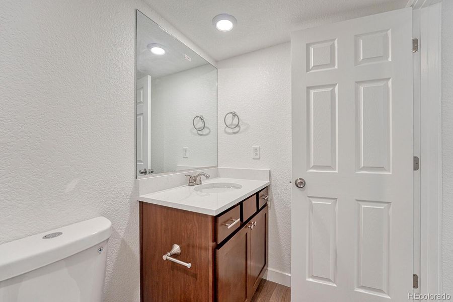Full bathroom in the basement. Ideal for guests or generational living.