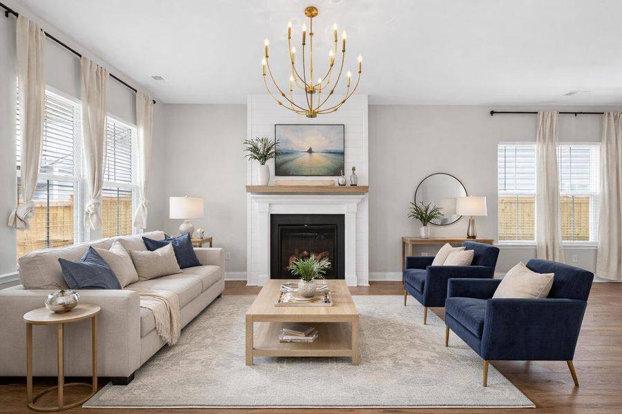 Furnished interior view inside a new home in , Summerville (Image 13).