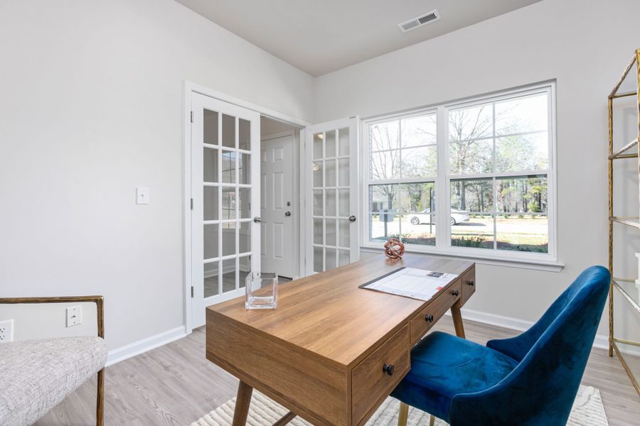 Representative furnished interior of a home built from the Greensboro by Keystone Homes NC in The Wilcox, Greensboro (Image 9).