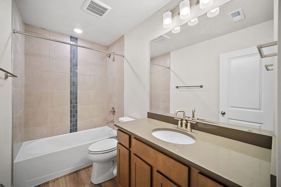 Furnished interior view inside a new home in The Glen, Colorado Springs (Image 14). Furnished interior view inside a new home in The Glen, Colorado Springs (Image 14).