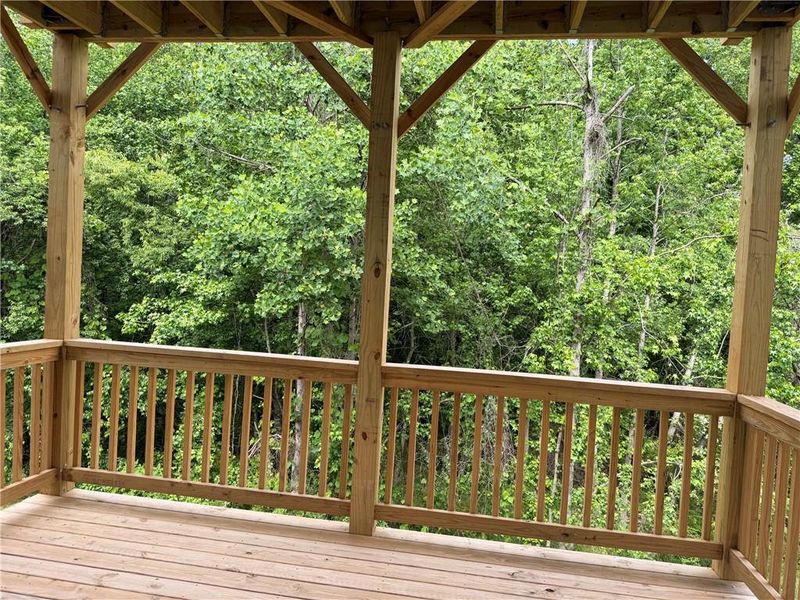 Exterior details and patio area of a home in Magnolia Villas, Cornelia (Image 23).