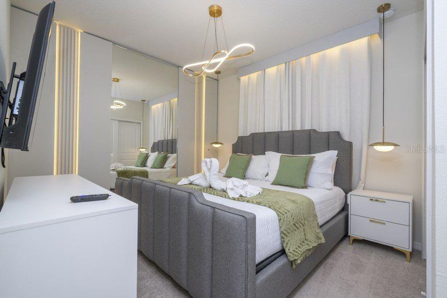 Furnished interior view inside a new home in , Davenport (Image 18).