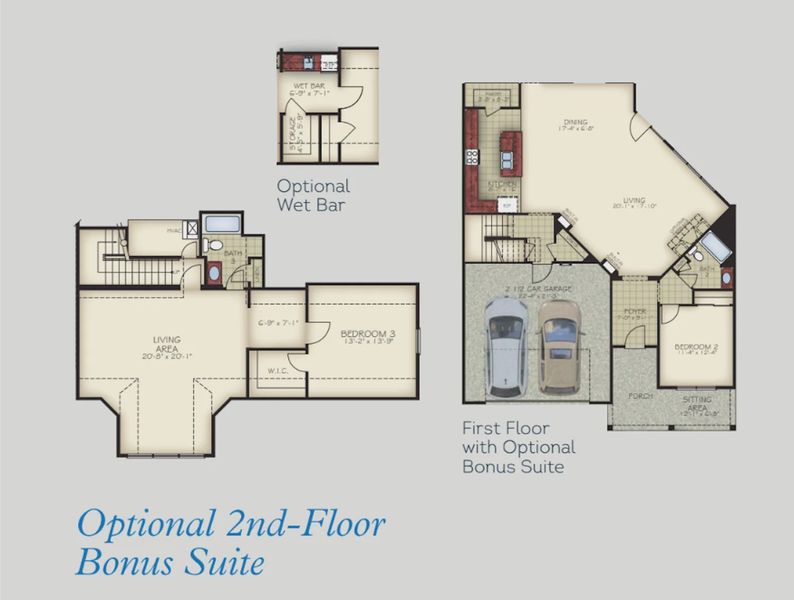 2D floor plan layout for the Promenade III by Epcon Communities in Courtyards by Carrell, Ocean Isle Beach, NC (Image 5). 2D floor plan layout for the Promenade III by Epcon Communities in Courtyards by Carrell, Ocean Isle Beach, NC (Image 5).