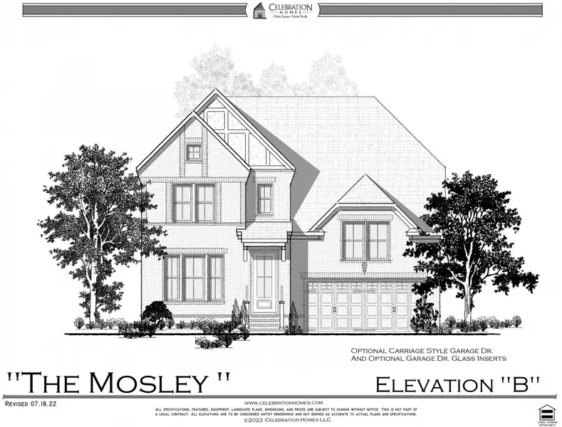 Representative rendering of the exterior for the Mosley by Celebration Homes (Image 5).