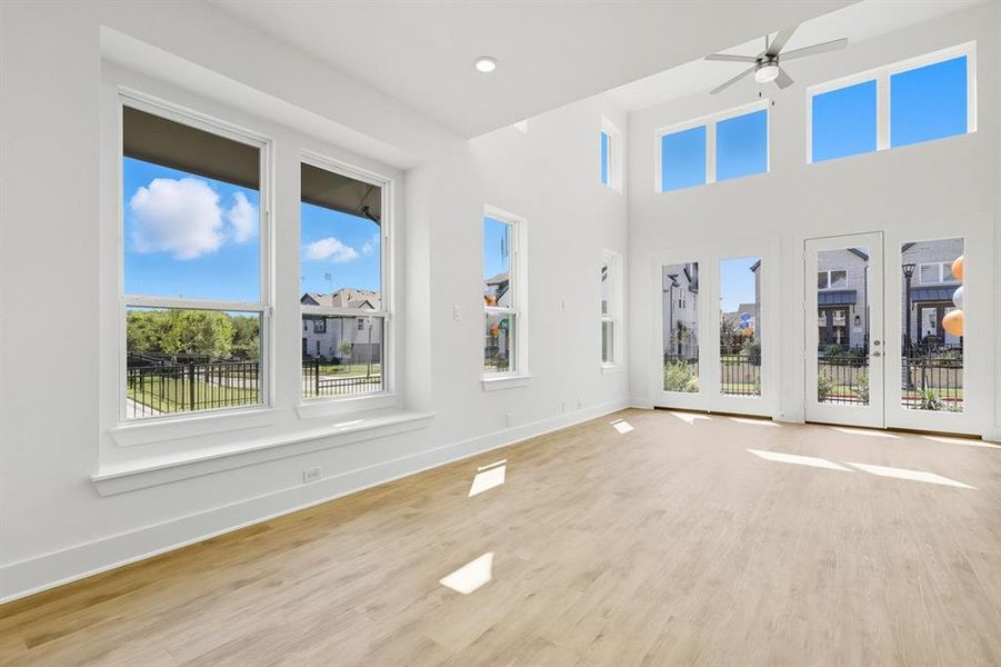 Spacious, unfurnished interior of a new home in Walsh: Townhomes - The Patios, Aledo (Image 21). Spacious, unfurnished interior of a new home in Walsh: Townhomes - The Patios, Aledo (Image 21).