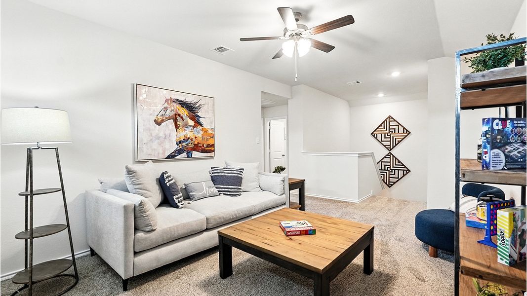 Representative furnished interior of a home built from the Naples by D.R. Horton in The Reserve at Timber Creek, Lindale (Image 41).
