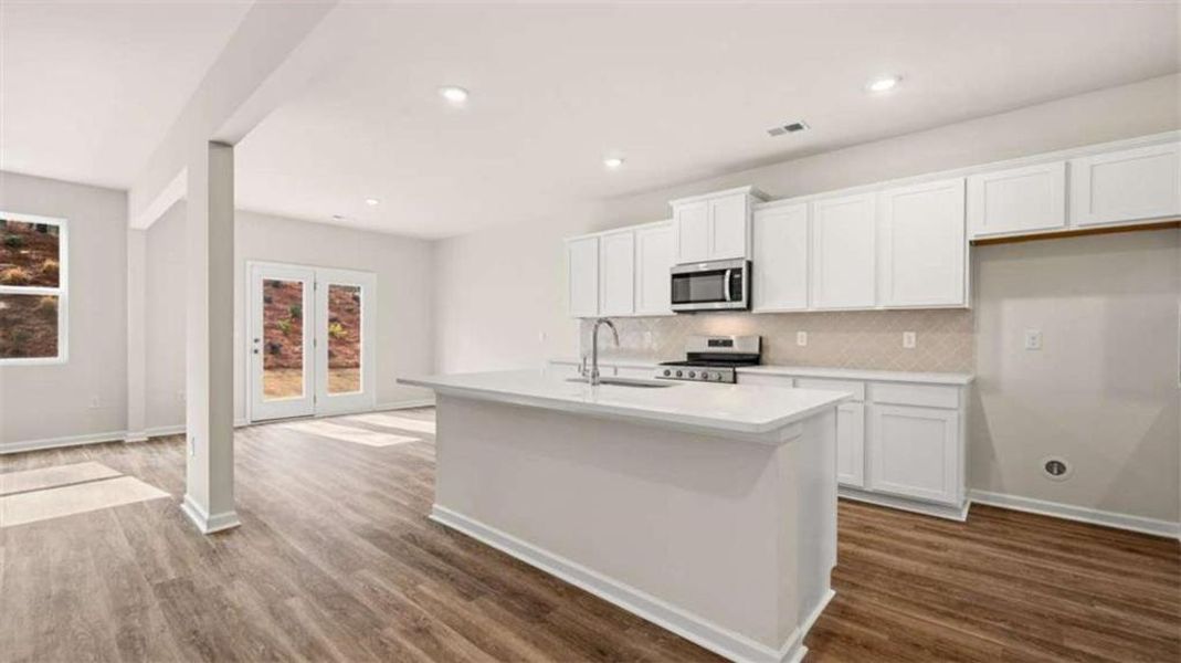 Furnished interior view inside a new home in Brooks Station, Dacula (Image 5).