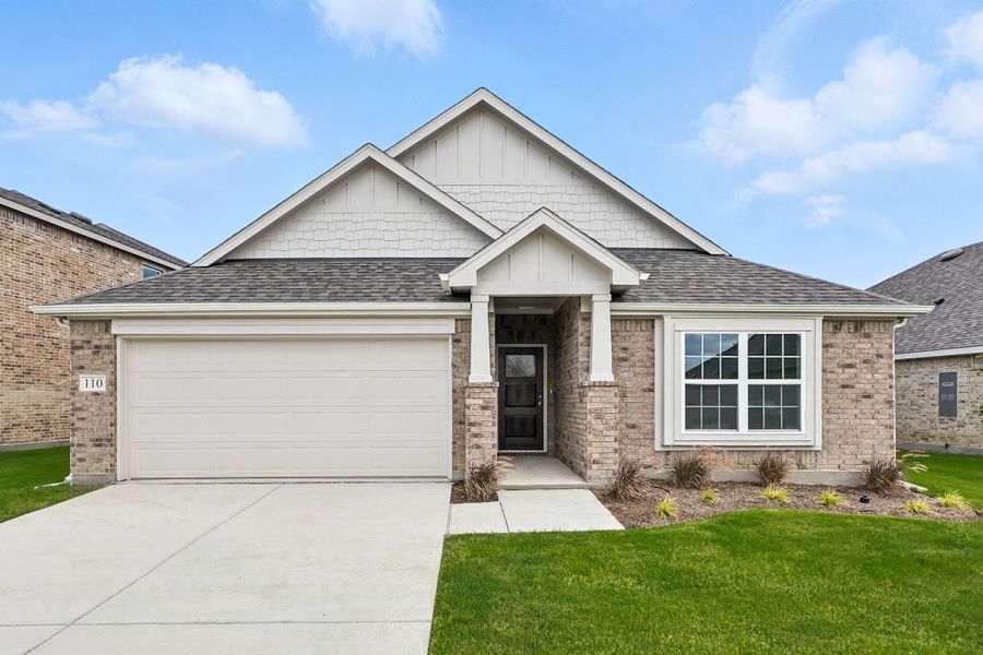 Representative exterior photo of a completed home built from the Landmark Series - Avalon by Brightland Homes in Still Water Lake Estates, Godley, TX (Image 29). Representative exterior photo of a completed home built from the Landmark Series - Avalon by Brightland Homes in Still Water Lake Estates, Godley, TX (Image 29).