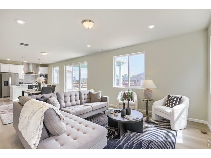 Furnished interior view inside a new home in Country Club Reserve, Fort Collins (Image 8).