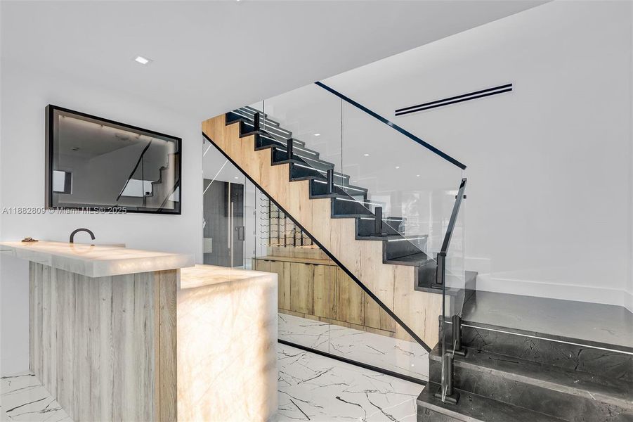 Furnished interior view inside a new home in , Key Largo (Image 7).