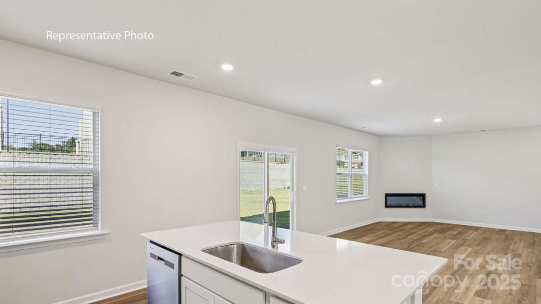 Furnished interior view inside a new home in Secrest Commons, Monroe (Image 4).