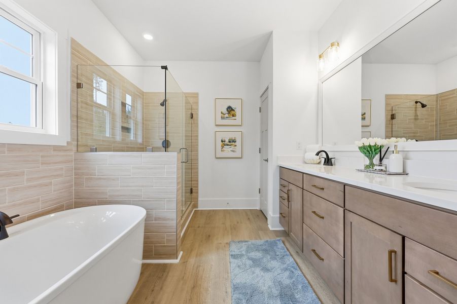 Representative furnished interior of a home built from the Carolyn II by Great Southern Homes in Carsons Landing, Angier (Image 49).