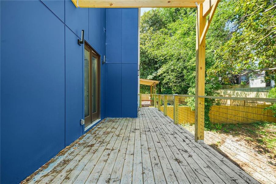 Exterior details and patio area of a home in , Atlanta (Image 2).