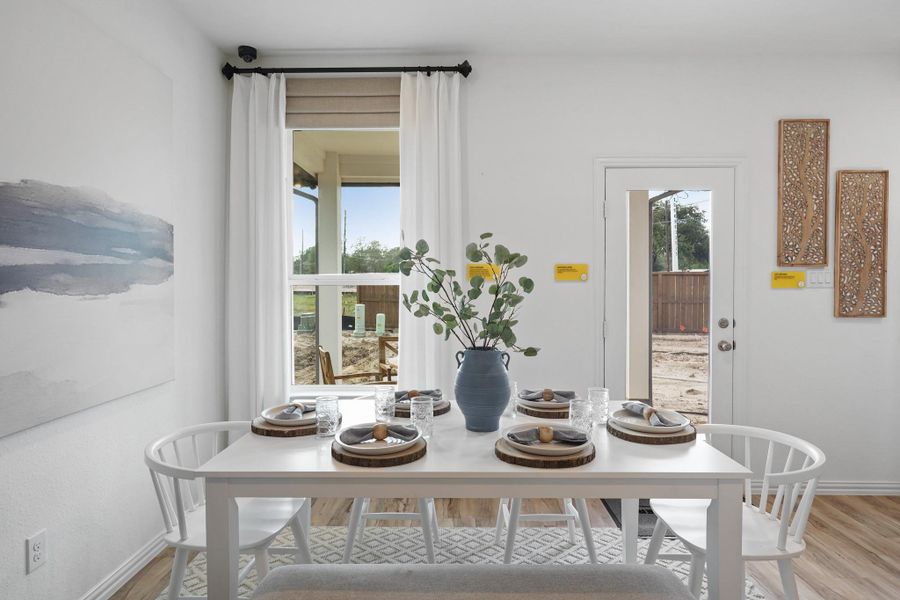 Every corner of this dining area feels like it was made for memories—celebrating birthdays, hosting holiday feasts, or simply enjoying a quiet cup of coffee in the morning sun.