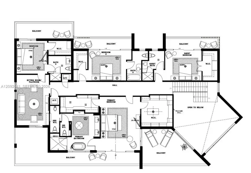 2D floor plan layout of this home in , North Miami, FL (Image 4).