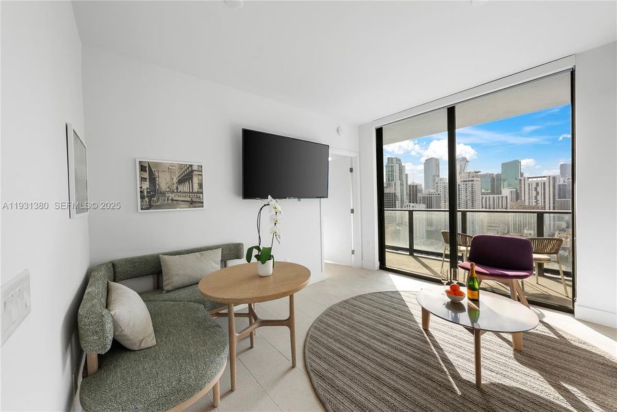 Furnished interior view inside a new home in , Miami (Image 7).