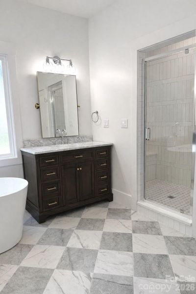 Furnished interior view inside a new home in , Clover (Image 7).