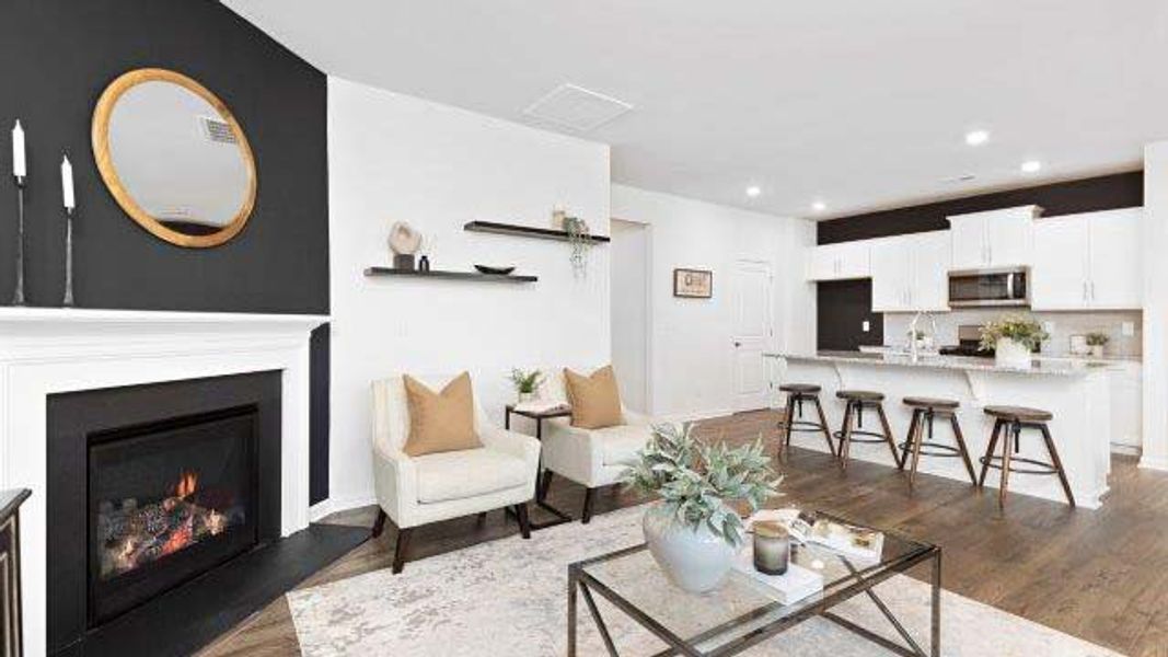 Furnished interior view inside a new home in Clark Creek Landing, Lincolnton (Image 9).