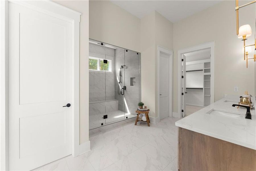 Furnished interior view inside a new home in , Hoschton (Image 17).