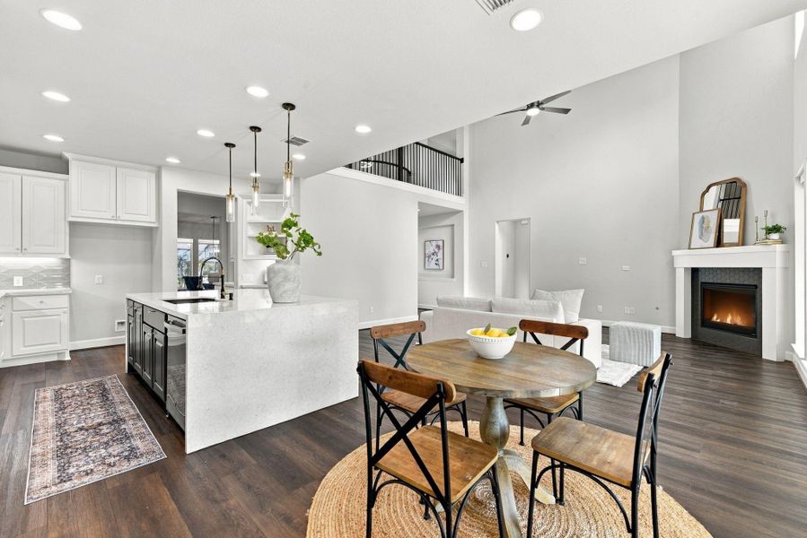 Furnished interior view inside a new home in The Highlands, Porter (Image 34).