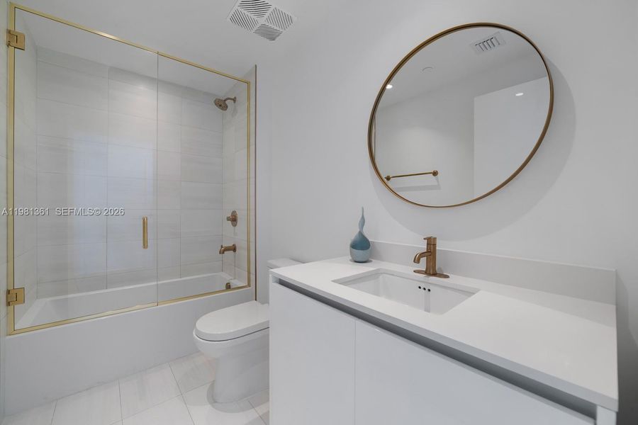 Furnished interior view inside a new home in , Miami (Image 41).