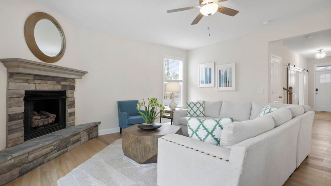 Furnished interior view inside a new home in Edgewood Estates, Greenville (Image 12).