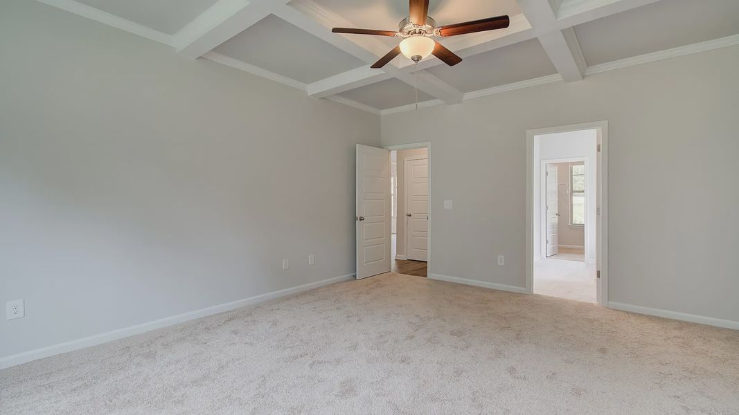 Representative furnished interior of a home built from the Meridian II by DRB Homes in Northcroft, Loganville (Image 17).