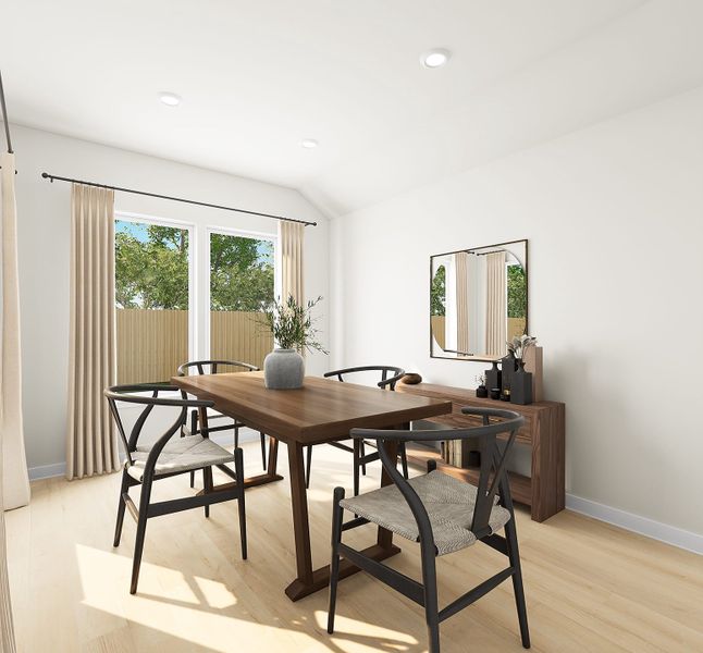 Furnished interior view inside a new home in Lagos Reserve, Manor (Image 10).