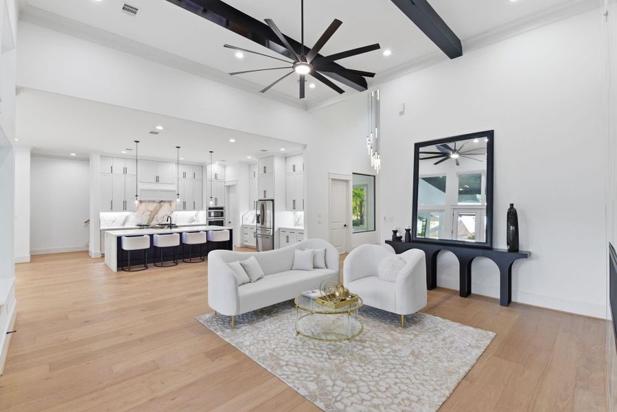 Open concept, perfect if you like to entertain