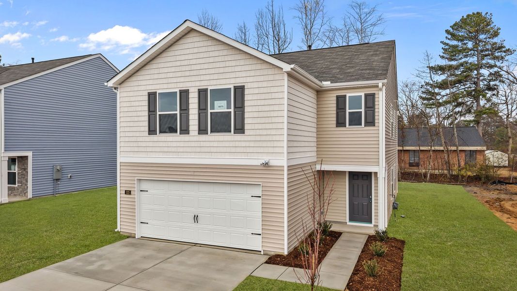 Front exterior of a new home in Hunter Hill, Rocky Mount, NC, highlighting curb appeal (Image 17).