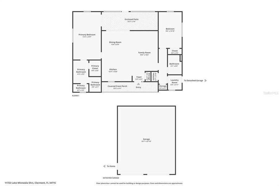 2D floor plan layout of this home in , Minneola, FL (Image 7).