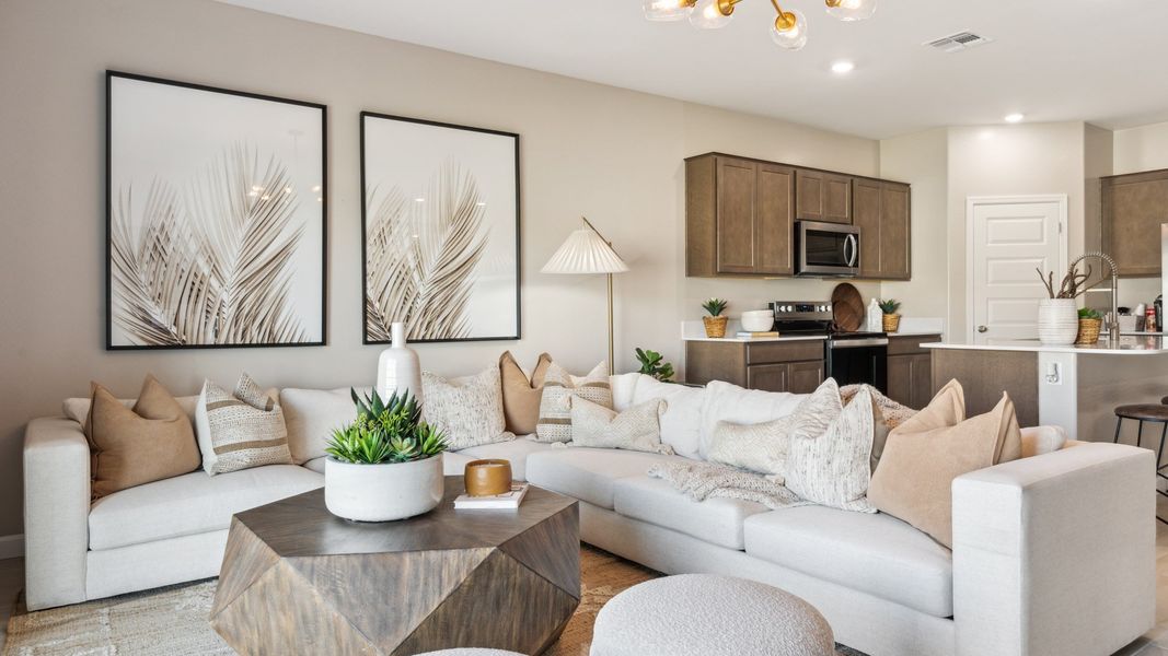 Furnished interior view inside a new home in Desert Moon Estates, Buckeye (Image 10). Furnished interior view inside a new home in Desert Moon Estates, Buckeye (Image 10).