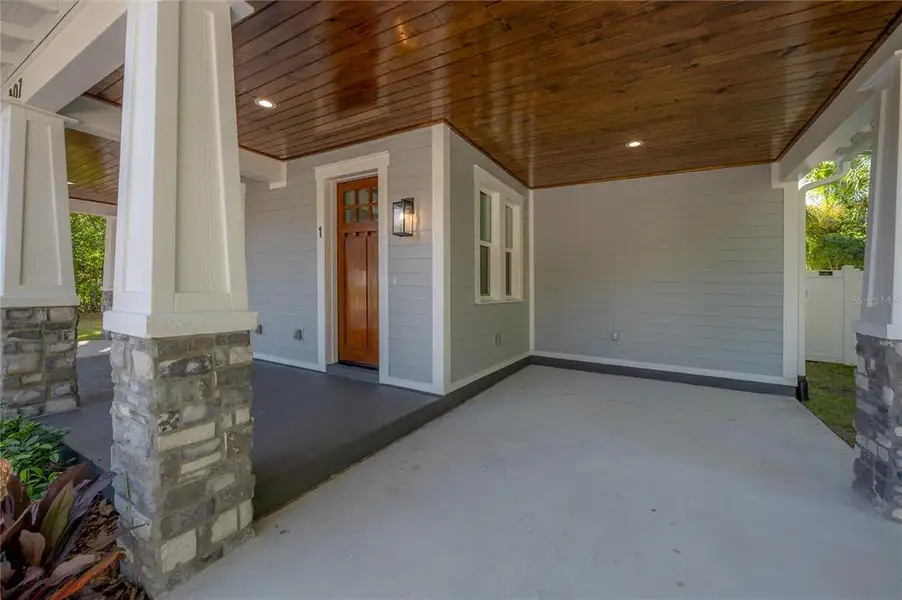 Exterior details and patio area of a home in , Tampa (Image 2). Exterior details and patio area of a home in , Tampa (Image 2).