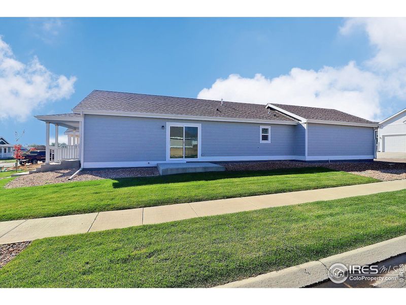 Exterior details and patio area of a home in , Evans (Image 4). Exterior details and patio area of a home in , Evans (Image 4).