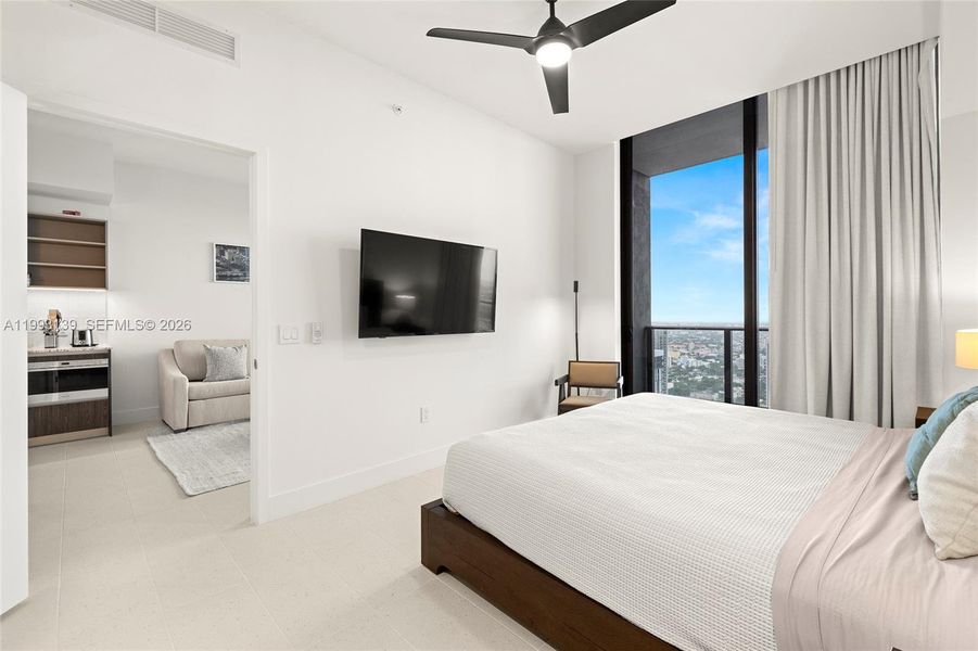 Furnished interior view inside a new home in , Miami (Image 16). Furnished interior view inside a new home in , Miami (Image 16).