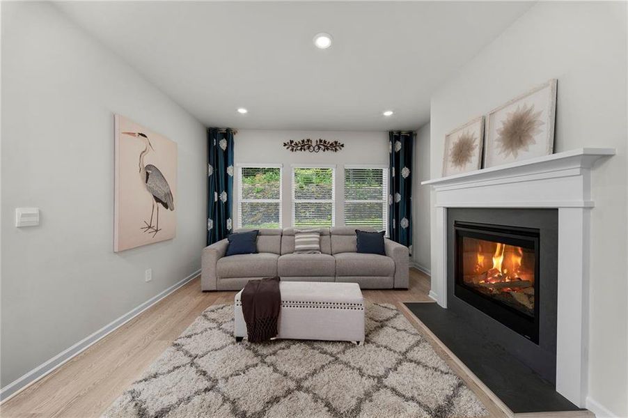 Furnished interior view inside a new home in , Canton (Image 9).