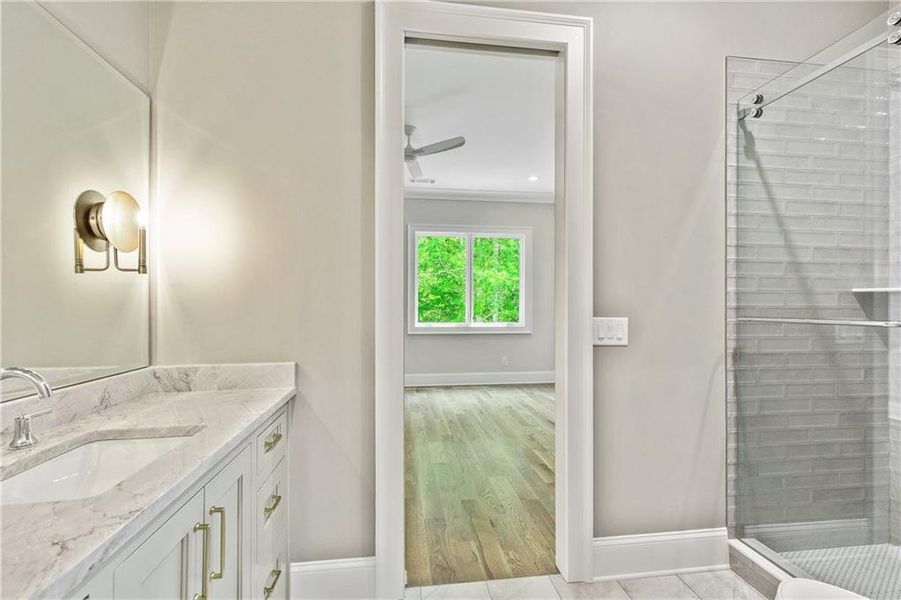 Furnished interior view inside a new home in , Newnan (Image 8).