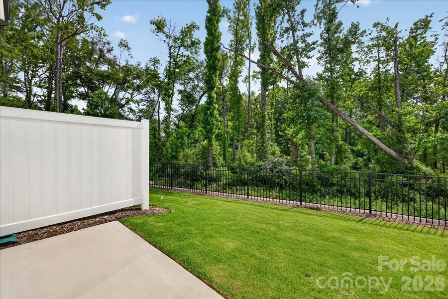 Outdoor living with tree-lined views Outdoor living with tree-lined views
