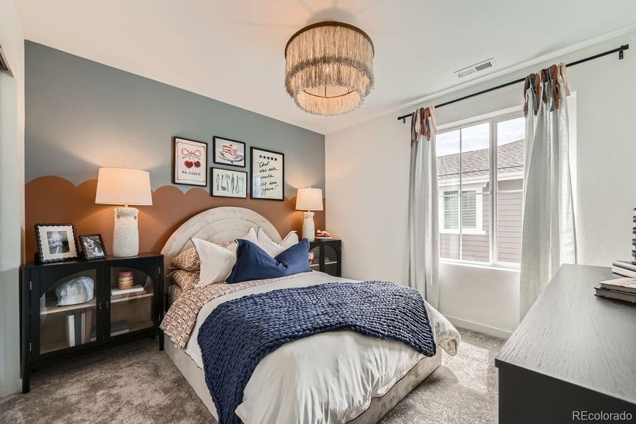 Furnished interior view inside a new home in Riano Ridge, Loveland (Image 8). Furnished interior view inside a new home in Riano Ridge, Loveland (Image 8).