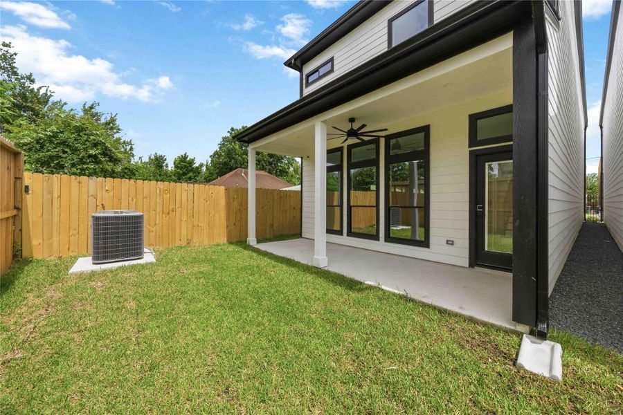 Exterior details and patio area of a home in , Houston (Image 21). Exterior details and patio area of a home in , Houston (Image 21).