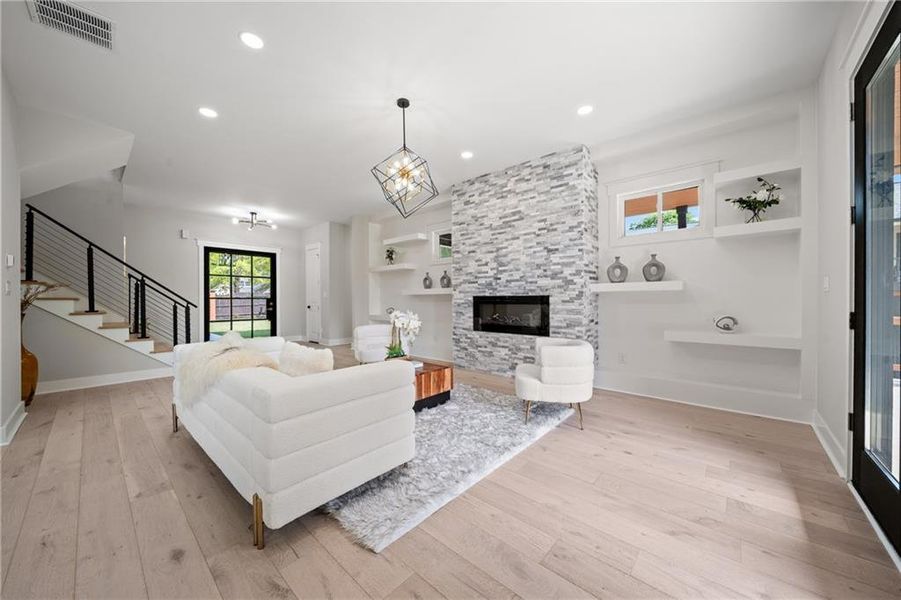 Furnished interior view inside a new home in , Acworth (Image 32).