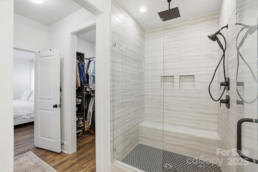 His/Her Walk-In Closet with Organization