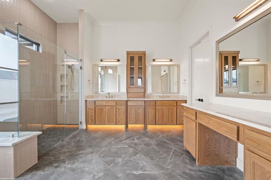 Furnished interior view inside a new home in , Prosper (Image 10).