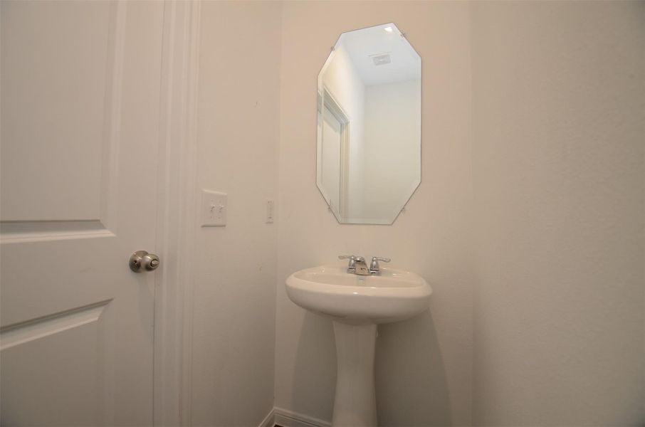 Convenient first-floor half bath Convenient first-floor half bath