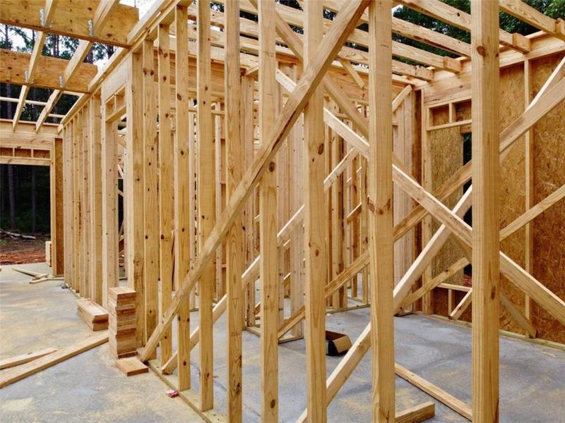 In-progress construction of a new home in , Madison, GA (Image 5).