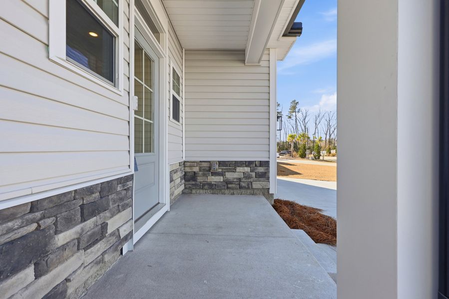 Representative exterior details of a home built from the Montague II by Great Southern Homes in Oak Hollow, Longs (Image 4).