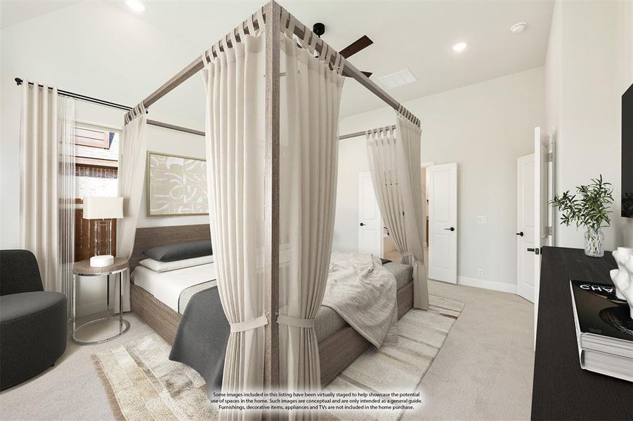 Furnished interior view inside a new home in Hulen Trails Classic 50, Fort Worth (Image 27). Furnished interior view inside a new home in Hulen Trails Classic 50, Fort Worth (Image 27).