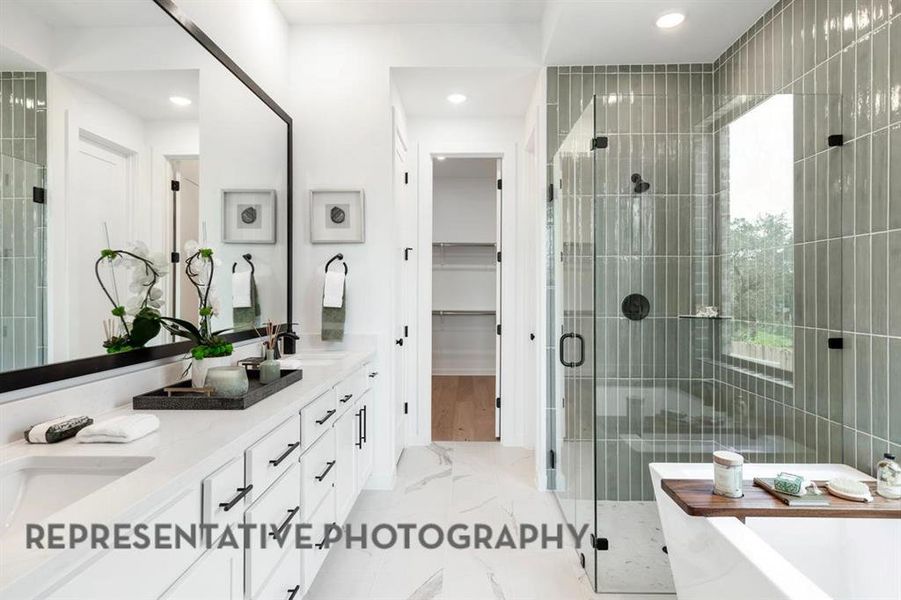 Furnished interior view inside a new home in Landmark, Denton (Image 20).