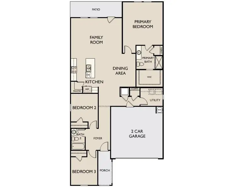 2D floor plan layout of this home in Willow Springs, Buda, TX (Image 3). 2D floor plan layout of this home in Willow Springs, Buda, TX (Image 3).